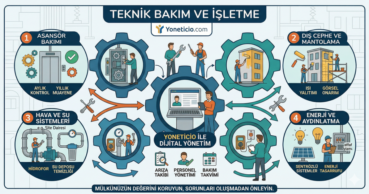 Teknik Bakım ve İşletme: Mülkünüzün Değerini Koruyan Temel Rehber