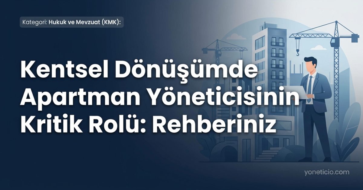 Kentsel Dönüşümde Apartman Yöneticisinin Kritik Rolü: Rehberiniz
