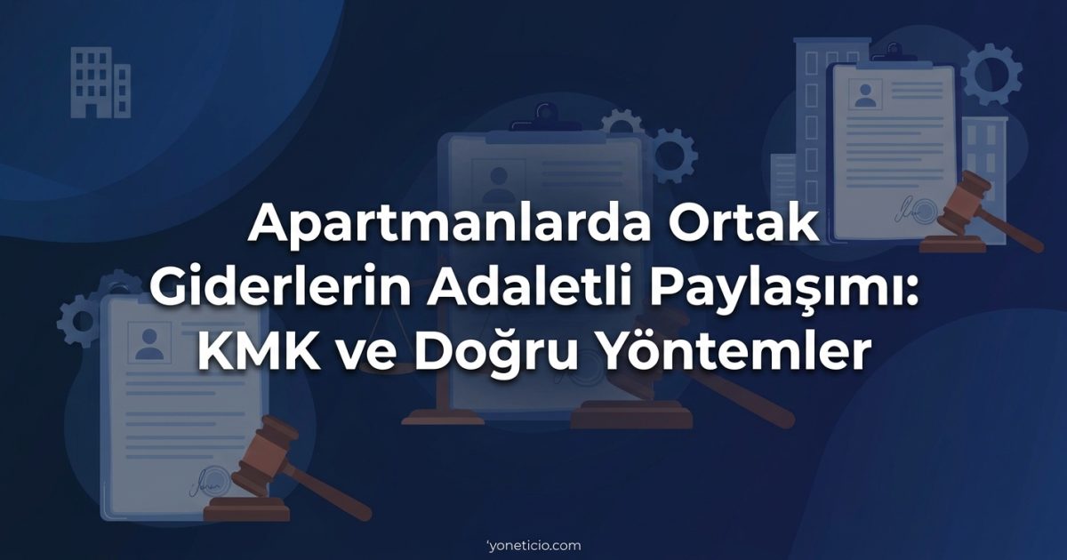 Apartmanlarda Ortak Giderlerin Adaletli Paylaşımı: KMK ve Doğru Yöntemler