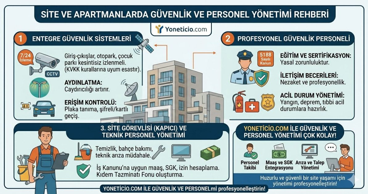 Site ve Apartmanlarda Güvenlik ve Personel Yönetimi Rehberi