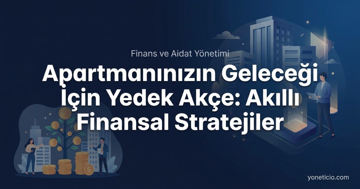 Apartmanınızın Geleceği İçin Yedek Akçe: Akıllı Finansal Stratejiler